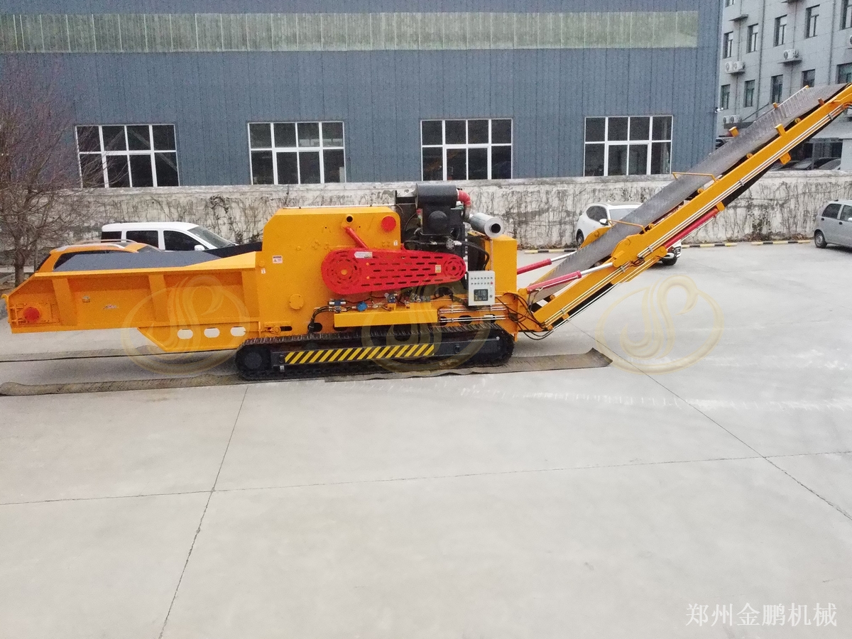 郑州金鹏移动式园林树枝粉碎机物料处理与型号配置参考