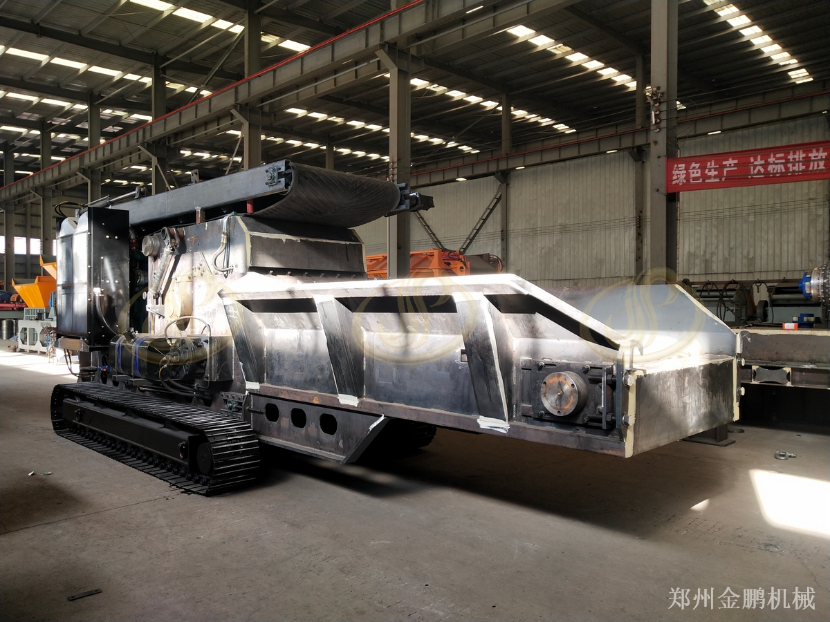 郑州金鹏树皮粉碎机选型与集中料场预粉碎处理方案
